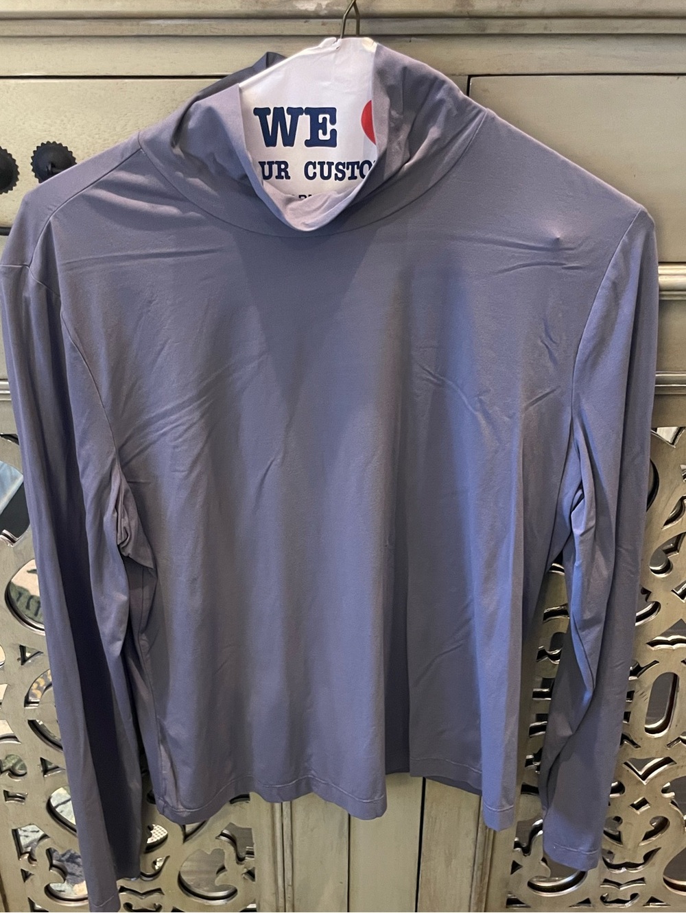 St John Long-Sleeve Performance Turtleneck Shirt - Gray